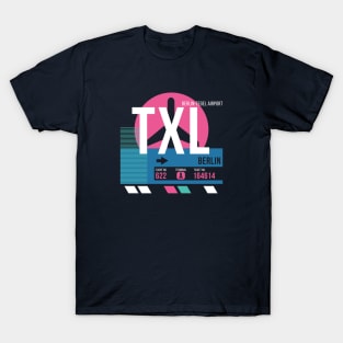 Berlin (TXL) Airport Code Baggage Tag T-Shirt